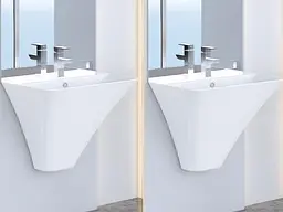 Раковина Idevit Halley 40x55 3201-2405, Білий - мініатюра 2