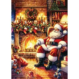Пазли тришарові Interdruk Christmas Santa's House картонній тубі 500 шт. (376220) - мініатюра 3