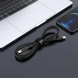 Дата кабель Acefast C2-01 Type-C to Lightning 30W (1.2m) Black - мініатюра 5
