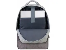 Рюкзак для ноутбука RIVACASE 7562 grey/mocha anti-theft 15.6 - мініатюра 5