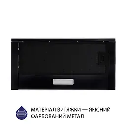 Витяжка телескопічна MINOLA HTLS 6634 BLF 1000 LED GLASS - мініатюра 2