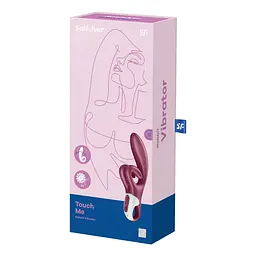 Вібратор-кролик Satisfyer Touch Me Red, подвійний відросток, 3 потужні мотори - мініатюра 7