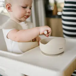 Мисочка BabyOno силіконова з присоскою бежева (1481/04) - мініатюра 3