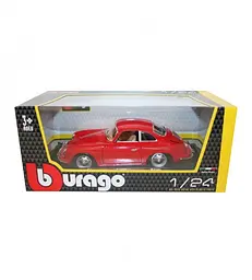 Автомодель Bburago Porsche 356B 1961 р 1:24 червоний (18-22079) - мініатюра 7