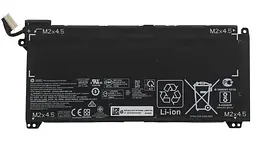 Акумулятор для ноутбука HP Omen 15-DH PG06XL, 69Wh (5676 mAh), 6cell, 11.55V, Li-ion, чорний