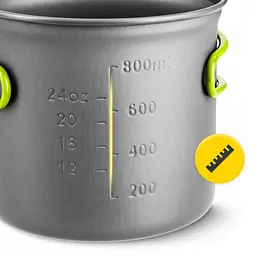 Набір посуду для кемпінгу Mountain Goat складний 5 шт 1.2 л Grey (P-5907739316813) - мініатюра 12