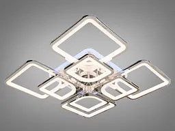 Кухонна люстра з пультом, диммером і LED підсвічуванням, 190W - мініатюра 3