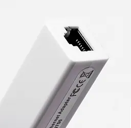 Перехідник USB 2.0 Type-A Ethernet RJ45 100Mb чорний 0.1м білий, RTL - мініатюра 3
