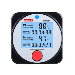 Термометр цифровий для барбекю 2-канальний Bluetooth, -40-300 °C WINTACT WT308A - мініатюра 3