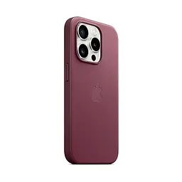 Чехол для Apple iPhone 15 Pro, FineWoven Case with MagSafe, бордовый, защитная накладка из материала FineWoven, противоударный, для iPhone, защита всего корпуса, поддержка беспроводной зарядки и MagSafe, (ARM71984) - мініатюра 2