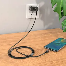 Магнітний кабель USB HOCO для зарядки чорний - мініатюра 7