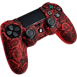 Чохол на геймпад Silicone Case для Sony DualShock 4 Red-Black [44721] - мініатюра 3