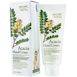 Крем для рук 3W Clinic Acacia Hand Cream зволожуючий з екстрактом акації 100 мл