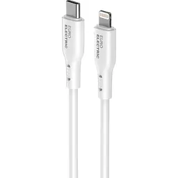 Кабель Type-C to Lightning Euroelectric 100 см 30W 3A білий (100) - мініатюра 2