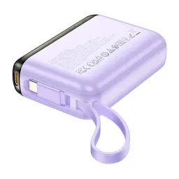 Портативна батарея Powerbank Hoco J139 Hero 22.5W+PD20W Cable Type-C 10000mAh Purple - мініатюра 2
