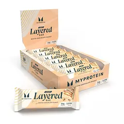 Протеїнові батончики Crispy Layered — 12 × 58 г White Chocolate Peanut