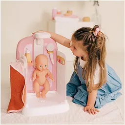 Ігровий набір Smoby Toys Бебі Ньорс. Душова кабіна з подачею води та аксесуарами терракотова пудра (7600220399) - мініатюра 5