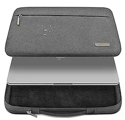 Чохол-сумка WiWU Pilot Sleeve для MacBook 15.6'' Grey (6973218938684) [57185] - мініатюра 6