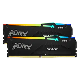 Оперативна пам'ять Kingston Fury 32GB (2x16GB) DDR5 6000MHz Beast RGB Black (KF560C30BBAK2-32)