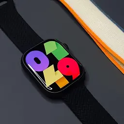 Смарт-годинник HK9 Pro Plus сенсорний меню українською мовою black (16076) - мініатюра 3