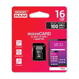 Карта пам'яті Goodram 16GB microSDHC Class 10 (M1AA-0160R12) - мініатюра 5