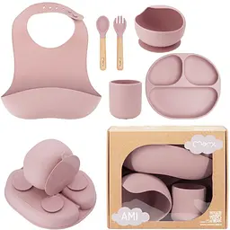Дитячий набір посуду MoMi Ami pink (AKCE00043) - мініатюра 2