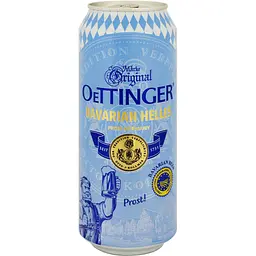 Уцінка. Пиво Oettinger Bavarian Helles світле 4.7% 0.5 л з/б - мініатюра 2