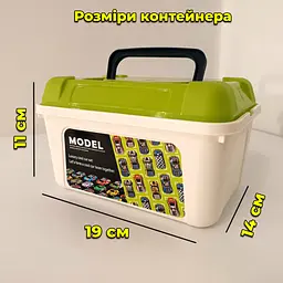 Комплект 30 шт іграшкові машинки з інерційним механізмом в боксі-контейнері з ручкою Cool Car Set - мініатюра 9
