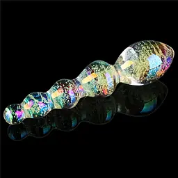 Скляний фалоімітатор DILDO GLOW-IN-THE-DARK TWILIGHT GLEAM GLASS LOVETOYS 66-LV610002 100434 - мініатюра 4