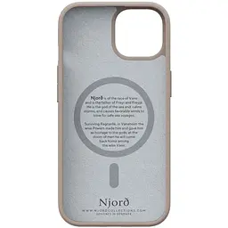 Чохол-накладка Njord Fabric MagSafe Case Pink Sand для iPhone 15 (NA51FA12) - мініатюра 5