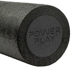 Масажний ролик (роллер) гладкий PowerPlay 4021 Fitness Roller Чорний 30x15 см (PP_4021_Black_(30*15)) - мініатюра 4