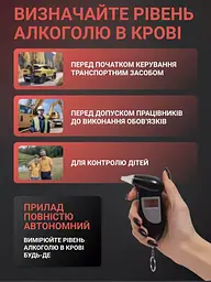 Алкотестер Digital Breath Alcohol Tester - мініатюра 7