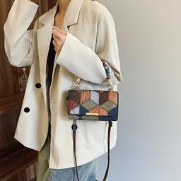 Жіноча сумка через плече крос-боді з екошкіри Lilly P2-15119230BL Мультиколор - мініатюра 7