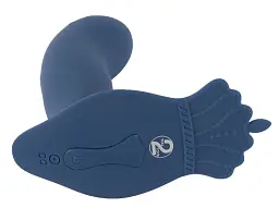 Стимулятор простати You2Toys Vibrating Butt Plug With Nubs, 11.7 см синій - мініатюра 5