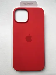 Чохол протиударний силіконовий Silicone Case MPRW3ZE/A MagSafe (Original) для Apple iPhone 14 (6.1") Red - мініатюра 3