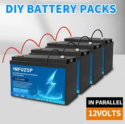 Акумулятор MFUZOP LiFePO4 12,8 V 100 Ah (2104618904) - мініатюра 4