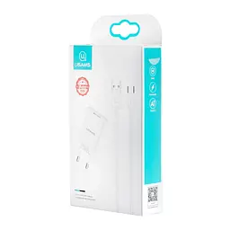 МЗП USAMS T21 Charger kit- T18 single USB EU charger + Type-C cable White - мініатюра 2
