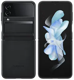 Оригінальний шкіряний чохол Leather Cover Samsung Galaxy Z Flip4 Black (EF-VF721LBEGUA) - мініатюра 4
