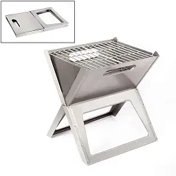 Гриль вугільний Bo-Camp Notebook/Fire Basket Compact Silver (8108347) - мініатюра 3