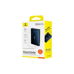 Батарея універсальна Baseus 10000mAh PicoGo 20W PD, QC, USB-A, 2*USB-C, Black (P10076801123-00) - мініатюра 5
