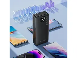 Зовнішній акумулятор (Power Bank) Awei P134K 20000mAh 4 in 1 Black - мініатюра 3