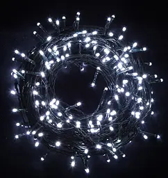Світлодіодна гірлянда нитка вулична Led Cob 10 м 100led батарейки White