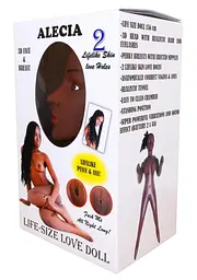Надувна лялька Alecia 3D Vibrating - мініатюра 10