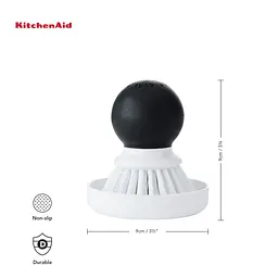 Щітка для миття посуду KitchenAid Sinkware 9 см біла (KEG195OSBA) - мініатюра 2