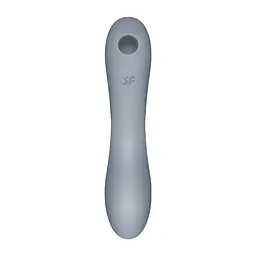 Вібратор Satisfyer Curvy Trinity 3 Вакуумний та стимулятор для точки G, 17.5х5.3 см сірий - мініатюра 4