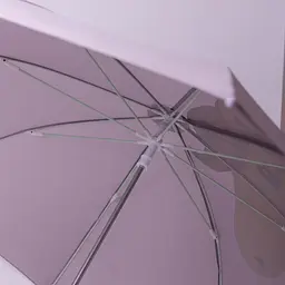 Дитяча парасоля-тростина механічна з 3D-вушками складна 89 см, фіолетовий Yiwu HP-23-12V - мініатюра 3