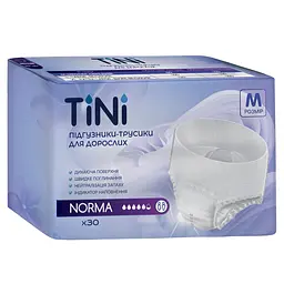 Підгузники-трусики для дорослих TINI Norma розмір М 30 шт.