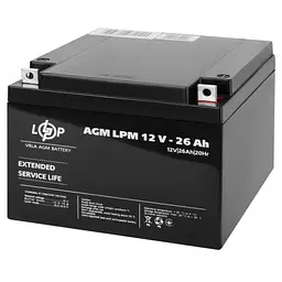 Акумулятор LogicPower AGM LPM 12V - 26 Ah - мініатюра 2