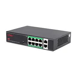 PoE-комутатор некерований 10-портовий ONV-H1108PSD з 8 портами PoE (73-00060)