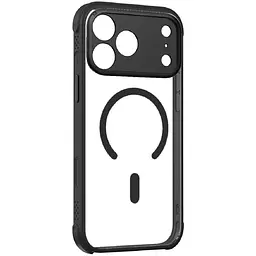 Чохол iPhone 17 Pro Max Momax CaseForm Air Magnetic Case with MagSafe - Прозорий, Obsidian Black (MAAP25XLD)
